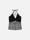 Leopard Halter Top