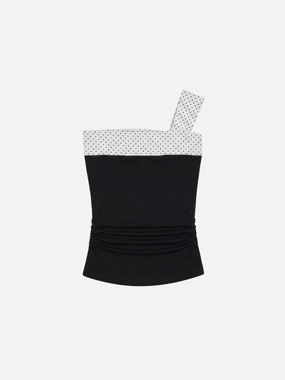 Polka Dot Bow Tube Top