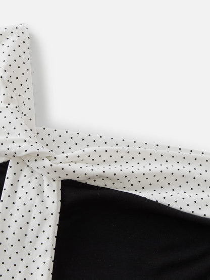 Polka Dot Bow Tube Top