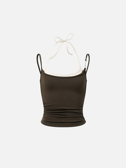 Layered Strap Cami Top