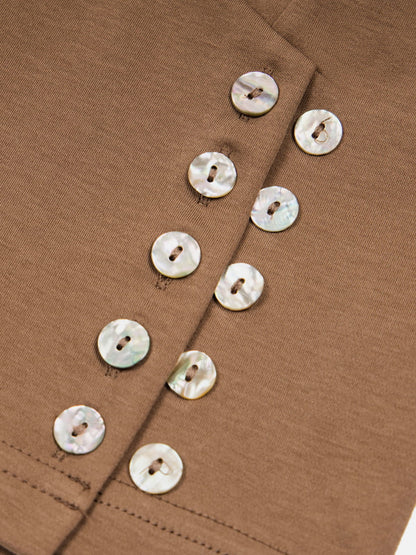 Button Wrap Cami Top