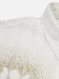 Openwork Floral Short Sleeve Shirt