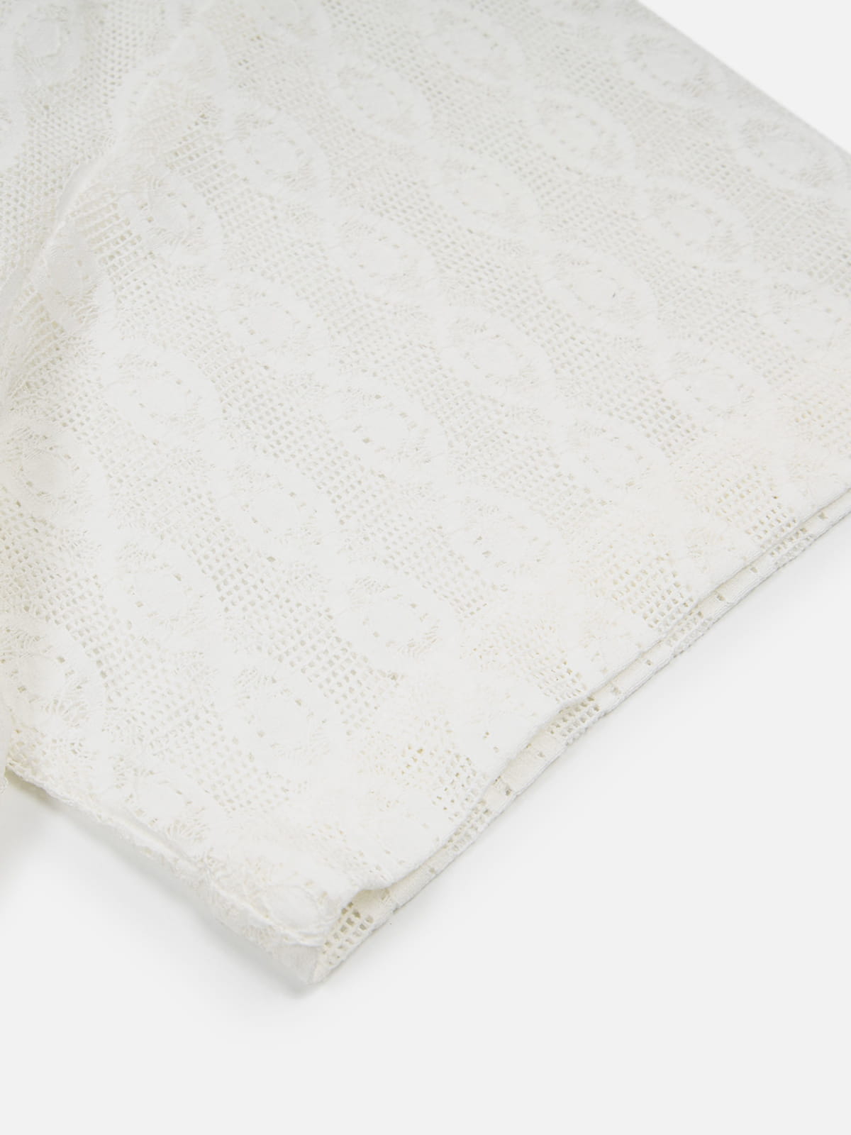 Openwork Floral Short Sleeve Shirt