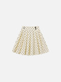 Polka Dot Pleated Skirt