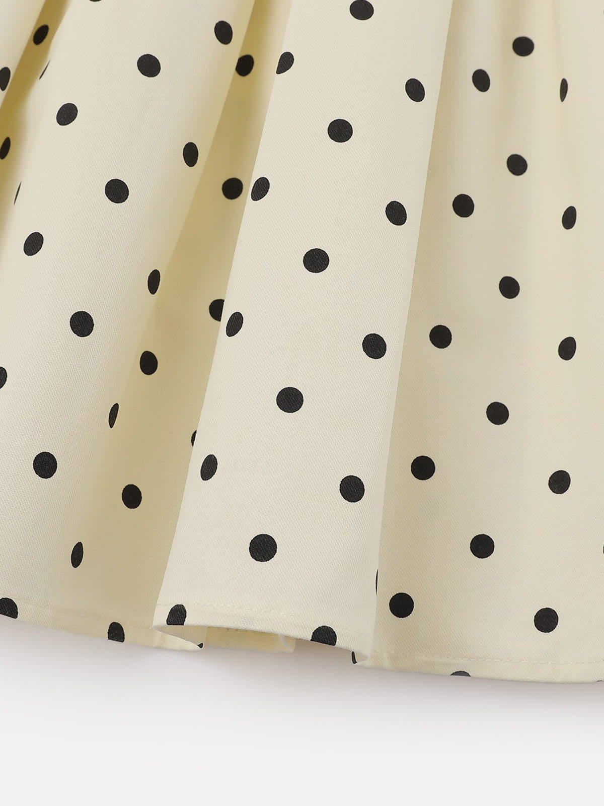 Polka Dot Pleated Skirt