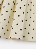 Polka Dot Pleated Skirt
