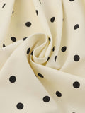 Polka Dot Pleated Skirt
