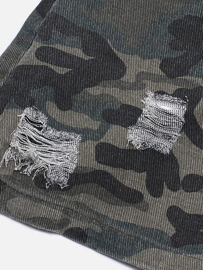 CAMO Belted Mini Skirt