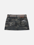 CAMO Belted Mini Skirt
