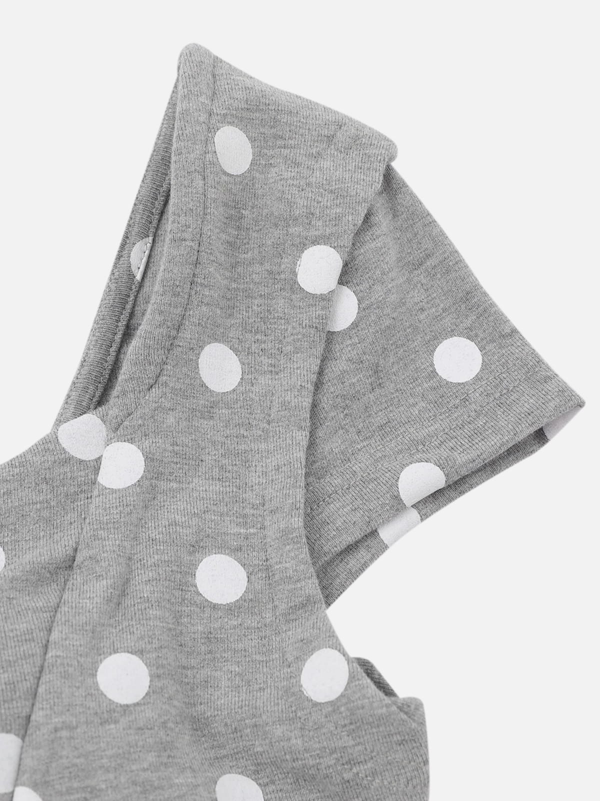 Polka Dot Choker Short Sleeve Tee