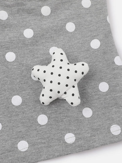 Polka Dot Choker Short Sleeve Tee