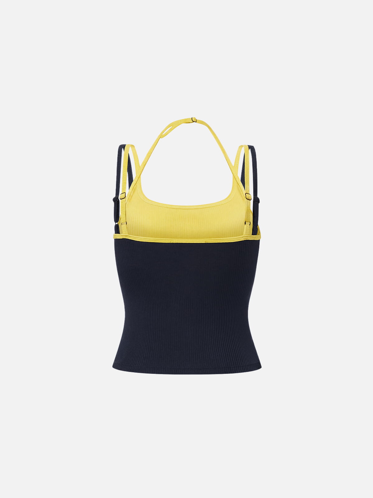 Contrast Layered Padded Cami Top