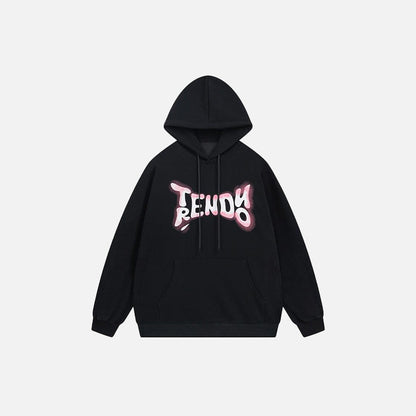 Trendy Letter Print Hoodie