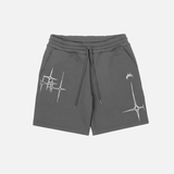 Lyrical Graphic Print Oversized Jorts