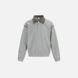Men Stylish Oversized Plaid Collar Sweatshirt