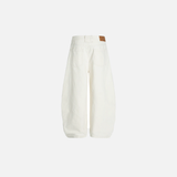 White Streetwear High Street Loose Fit Wide Leg Jeans