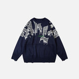 Alien Oversized Crewneck Knitted Sweater