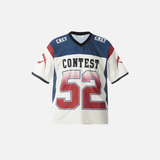 Insulated Y2K Patchwork Mesh Jersey Sport T-Shirt