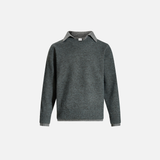 Breathable Oversized Collared Long Sleeve Sweater
