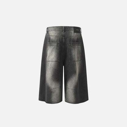 Y2K Rivets Washed Lightning Jorts