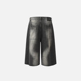Y2K Rivets Washed Lightning Jorts