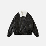 PU Faux Leather Retro Jacket
