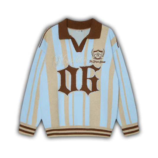 Rugby Polo Knit Blue