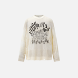 Y2K Cozy Oversized Cool Knit Ripped Sweater