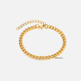 Double Twist Stainless Steel Chain Bracelet