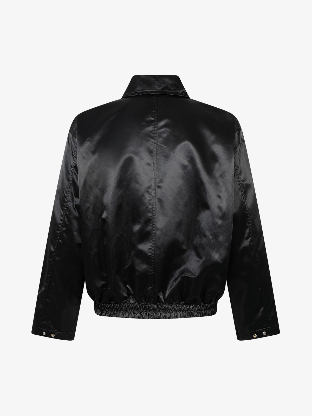 Street Badge Embroidered Lapel Jacket; Black / M, Black / L, Black / XL