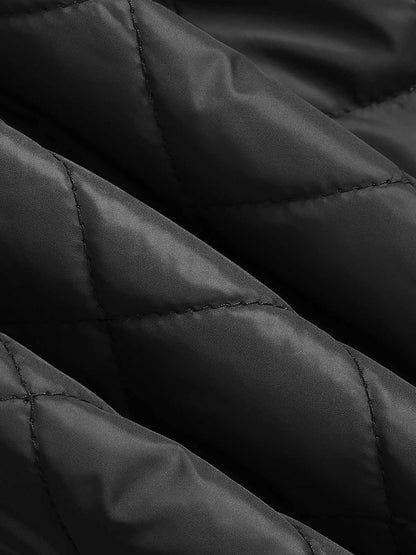 Double-Breasted Stand-Collar Jacket; Black / M, Black / L, Black / XL, Black / 2XL