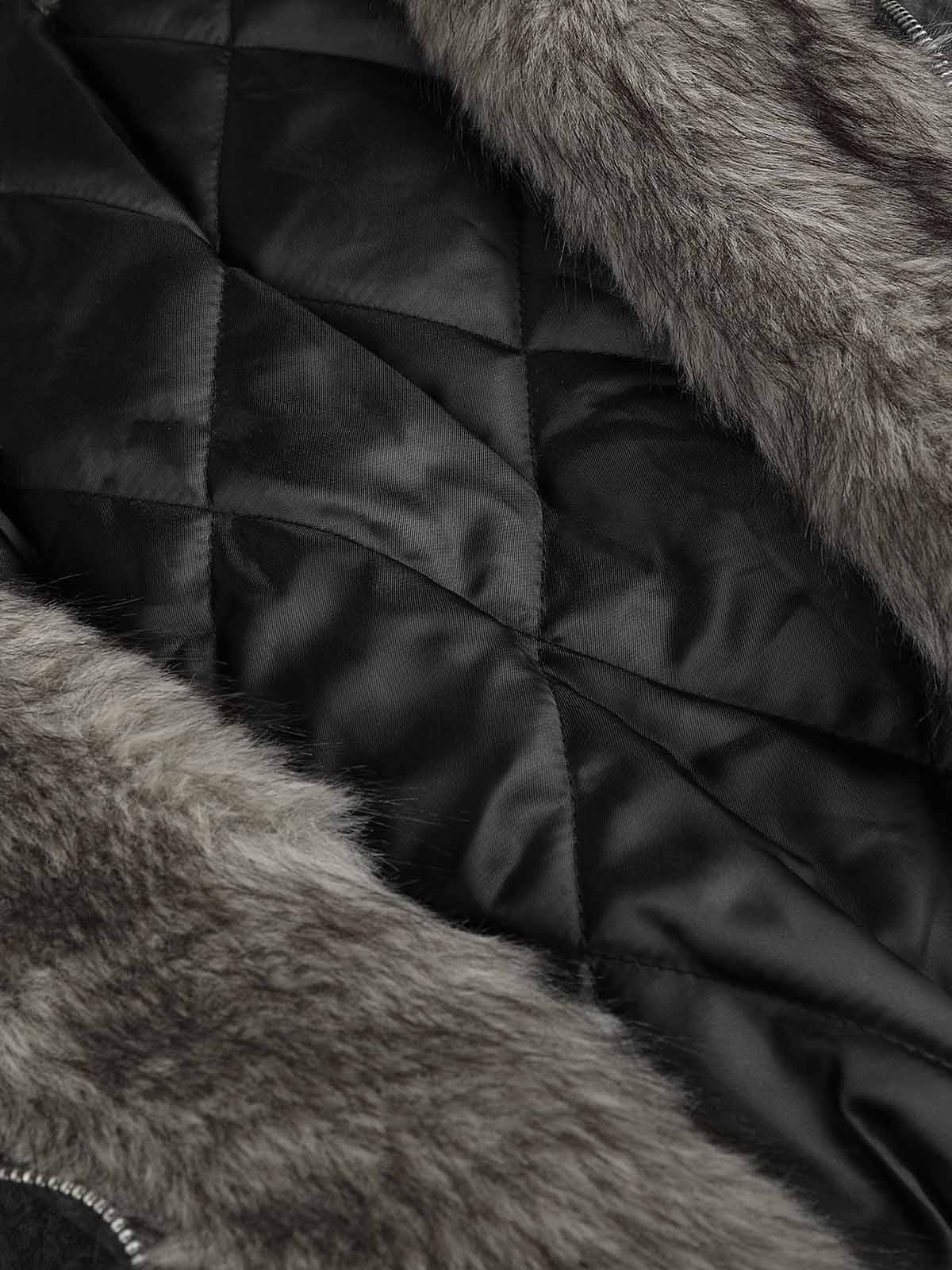 Side-Studded Hooded Padded Coat