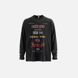 Retro Distressed Oversized Long Sleeve T-Shirt