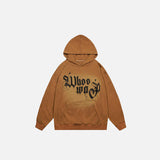 Gradient Printing Loose Hoodie