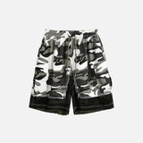 Rugged Camo Distressed Shorts
