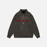 Loose Y2K Letter Sweatshirt
