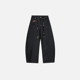 American Style High Street Curved Blade Jeans
