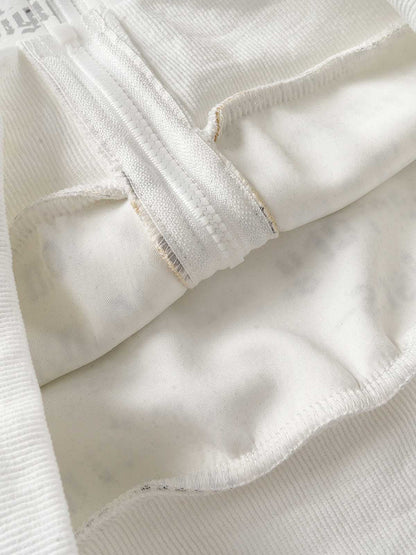 All-Over Letter Graphic Zip Sweatshirt