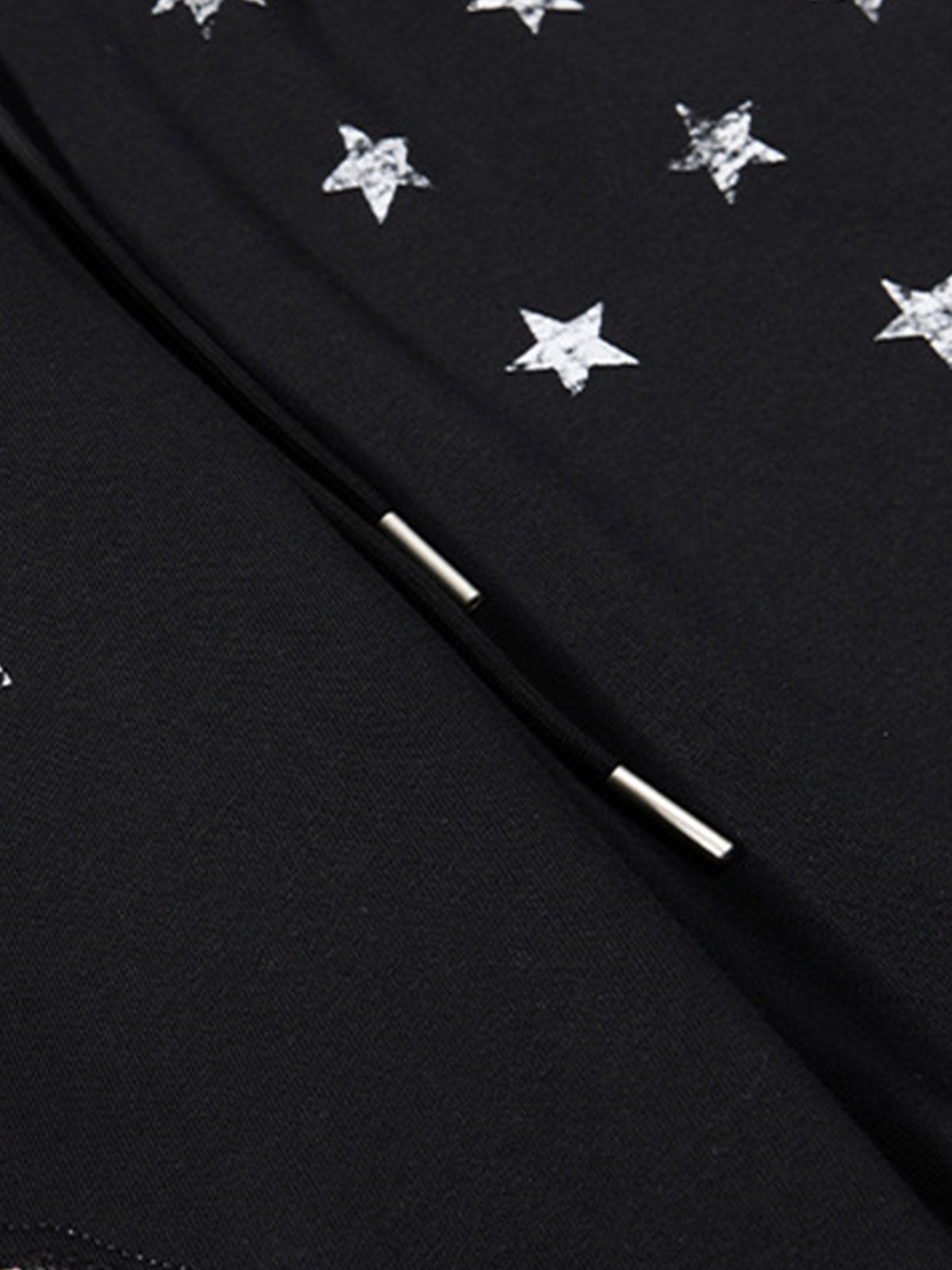 Zebra Patch Star Graphic Wide-Leg Sweatpants; Black / S, Black / M, Black / L, Black / XL