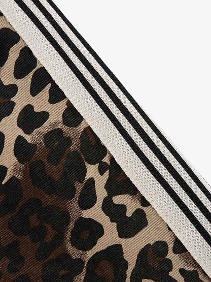 Leopard Pattern Boxy Fit Track Jacket