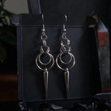 Gothic Spike Loop Stainless Steel Earrings