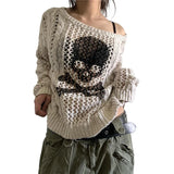 Hollow Out Gothic Knit Sweater
