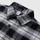 Plaid Woolen Jacket Front Pocket Shirt