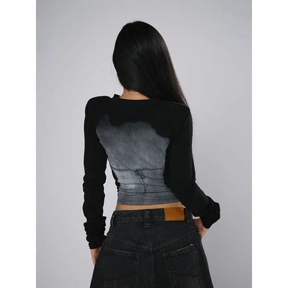 Y2K Solid Color Women's T-shirt