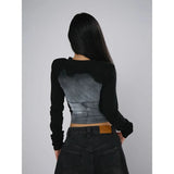 Y2K Solid Color Women's T-shirt