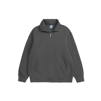 Half Zip-Up Sweatshirt Set