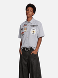 Boxy Racing Patch Short Sleeve Shirt