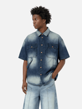 Washed Pocket Short Sleeve Shirt