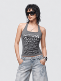 Leopard Cutout Tank Top