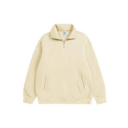 Half Zip-Up Sweatshirt Set